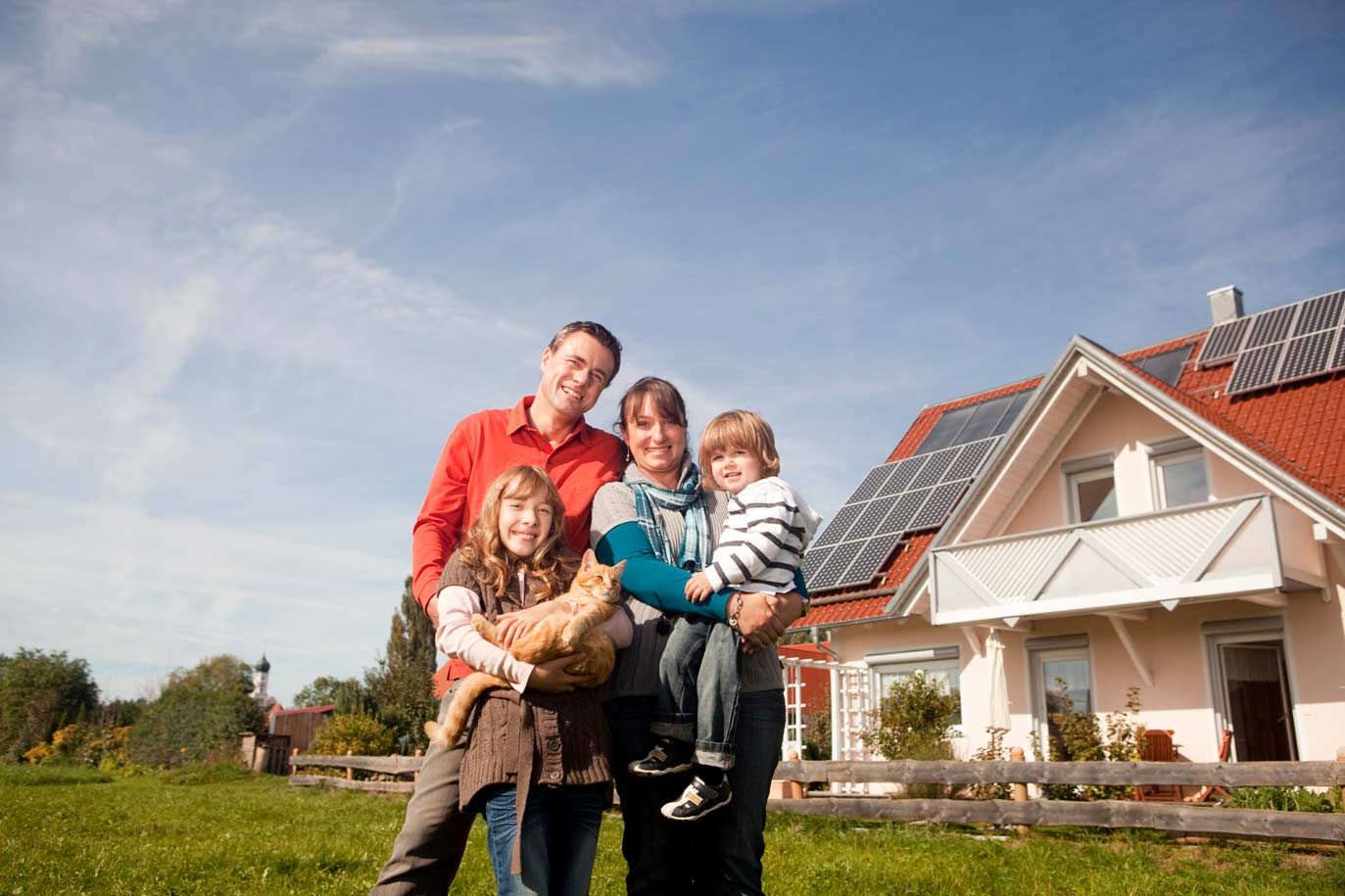 Solaranlage für ein Einfamilienhaus